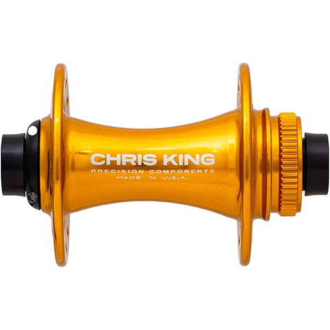 Chris King MTB Boost Centerlock Front Hub - 110x15mm Gold / 28H - Steel Bearings