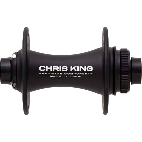 Chris King MTB Boost Centerlock Front Hub - 110x15mm Matte Black / 24H - Steel Bearings