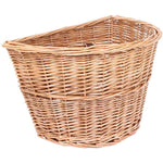 Basket wicker, D shape with straps - BSK007