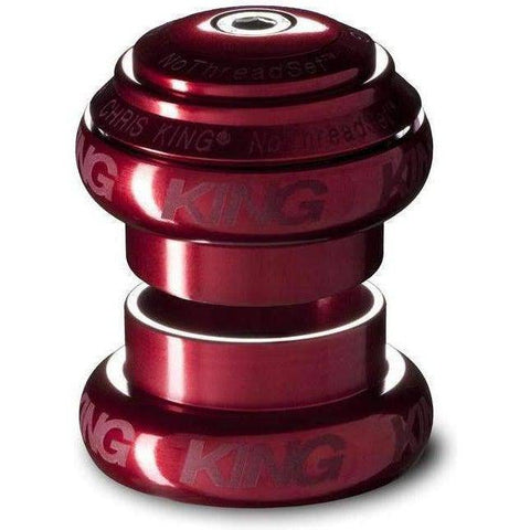 Chris King Devolution NoThreadSet Sotto Voce Headset Red / 1-1/8 Inch - 1-1/2 Inch