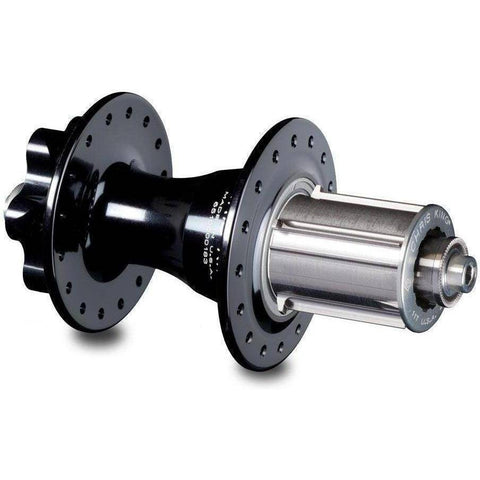 Chris King R45D Rear 6 Bolt Disc Hub 135QR - Campagnolo Black (Silver Hardware) / 28H