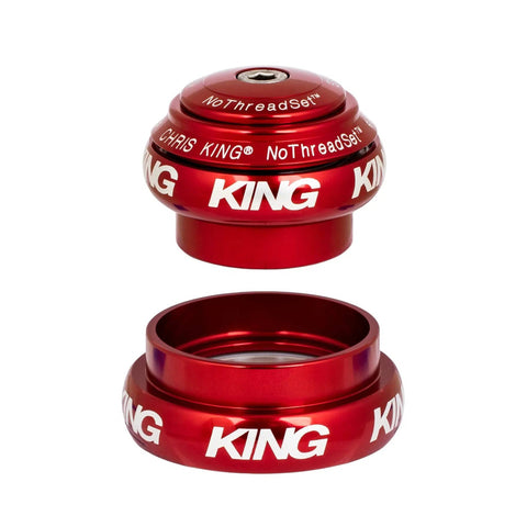 Chris King NoThreadSet Tapered EC34/EC44 Headset Red / 1-1/4 Inch