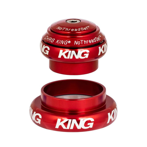 Chris King NoThreadSet Tapered EC34/EC44 Headset Red / 1-1/2 Inch