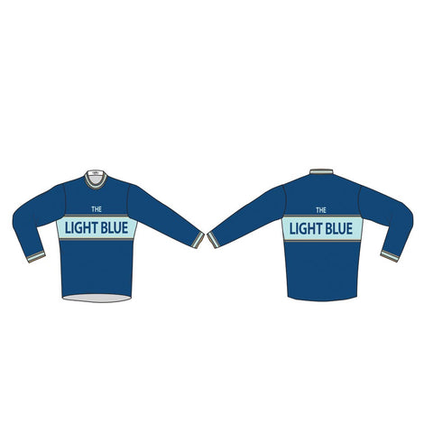 Classic Long Sleeve Merino Wool JerseyVintage inspired The Light Blue merino wool jersey