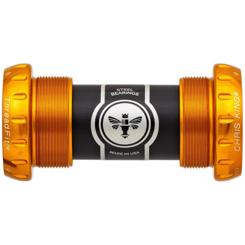 Chris King ThreadFit 24 Bottom Bracket Gold / 68-73mm - Ceramic Bearings