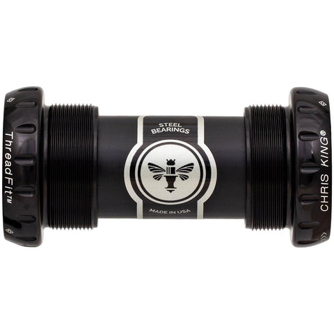 Chris King ThreadFit 24 Bottom Bracket Black / 68-73mm - Ceramic Bearings