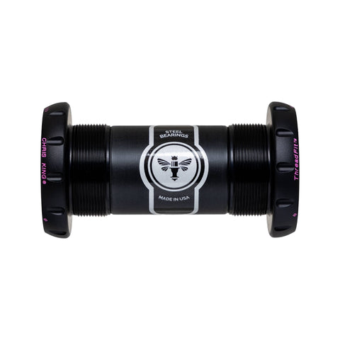 Chris King ThreadFit 24 Bottom Bracket Two Tone Black Punch / 68-73mm - Ceramic Bearings