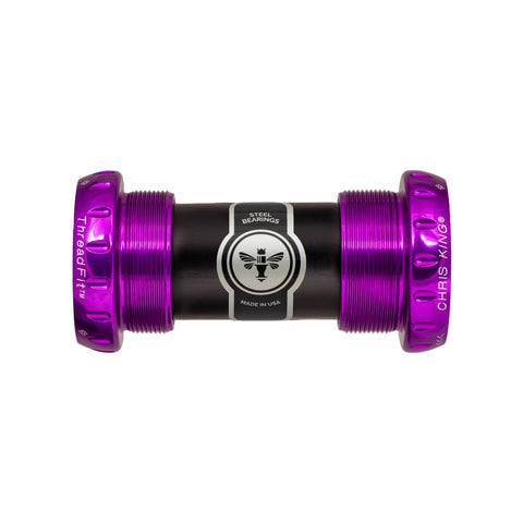 Chris King ThreadFit 24 Bottom Bracket 3D Violet / 68-73mm - Ceramic Bearings