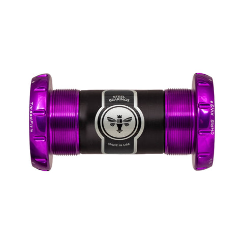 Chris King ThreadFit 30 Bottom Bracket 3D Violet / 68-73mm - Ceramic Bearings