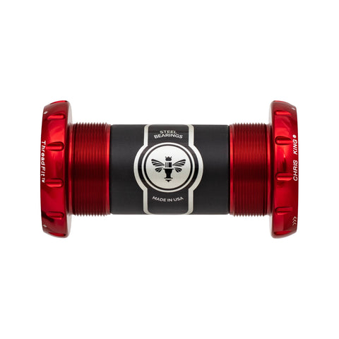 Chris King ThreadFit 30 Bottom Bracket Red / 68-73mm - Ceramic Bearings