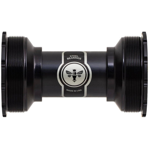 Chris King ThreadFit T47 24i Bottom Bracket Matte Black / 86-92mm - Steel Bearings