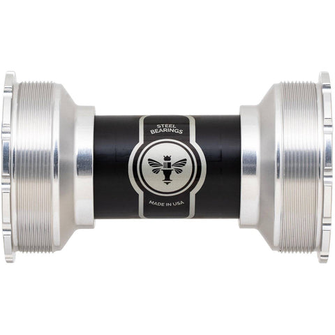 Chris King ThreadFit T47 24i Bottom Bracket Silver / 86-92mm - Steel Bearings