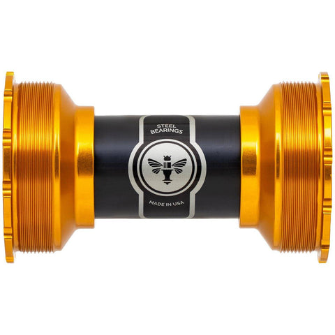 Chris King ThreadFit T47 24i Bottom Bracket Gold / 86-92mm - Steel Bearings