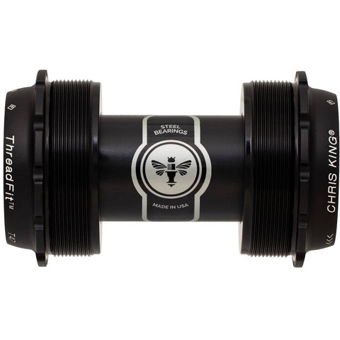 Chris King ThreadFit T47 24x Bottom Bracket Matte Black / 68-73mm - Ceramic Bearings