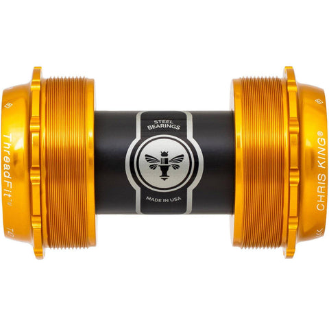 Chris King ThreadFit T47 24x Bottom Bracket Gold / 68-73mm - Ceramic Bearings