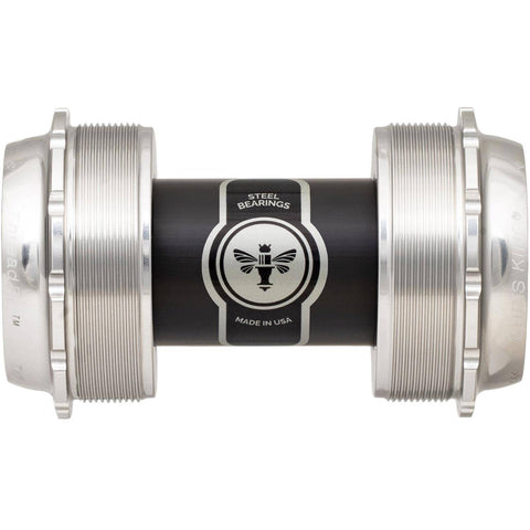 Chris King ThreadFit T47 24x Bottom Bracket Silver / 68-73mm - Steel Bearings