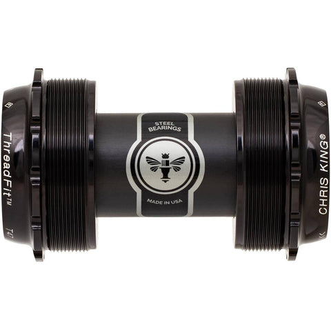 Chris King ThreadFit T47 24x Bottom Bracket Black / 68-73mm - Steel Bearings