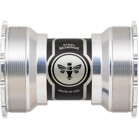 Chris King ThreadFit T47 30i Bottom Bracket Silver / 30 Spindle 68-92mm / 24 Spindle 68-73mm - Ceramic Bearings