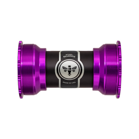 Chris King ThreadFit T47 30i Bottom Bracket 3D Violet / 30 Spindle 68-92mm / 24 Spindle 68-73mm - Steel Bearings