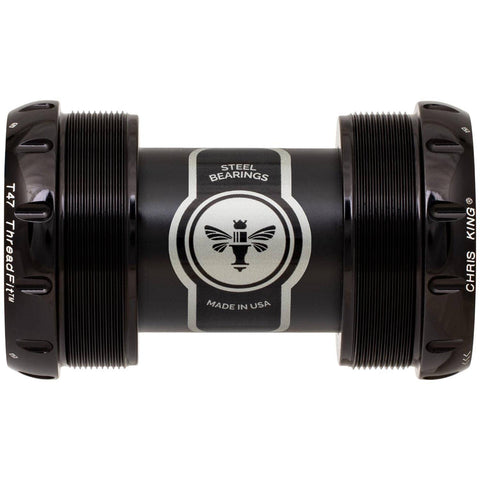 Chris King ThreadFit T47 30x Bottom Bracket Black / 68-73mm - Ceramic Bearings