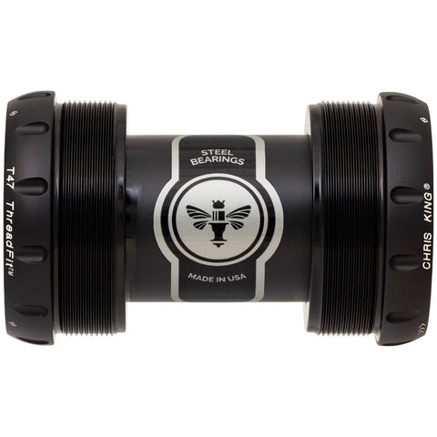Chris King ThreadFit T47 30x Bottom Bracket Matte Black / 68-73mm - Ceramic Bearings