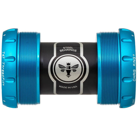 Chris King ThreadFit T47 30x Bottom Bracket Matte Turquoise / 68-73mm - Ceramic Bearings