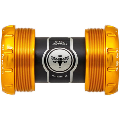 Chris King ThreadFit T47 30x Bottom Bracket Gold / 68-73mm - Ceramic Bearings