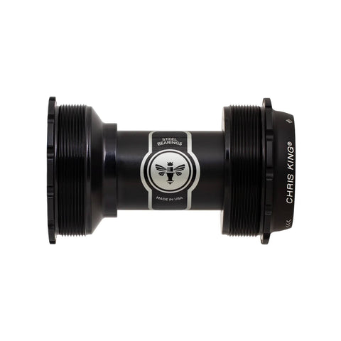 Chris King ThreadFitâ¢ T47A 24 Bottom Bracket Matte Black / 68-73mm - Steel Bearings