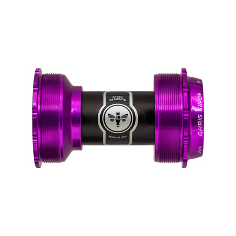 Chris King ThreadFitâ¢ T47A 24 Bottom Bracket 3D Violet / 68-73mm - Ceramic Bearings