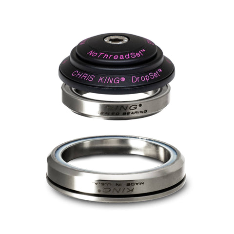 Chris King Dropset 2 42/52 Headset Two Tone Black Punch / 1-1/8 Inch - 1-1/2 Inch