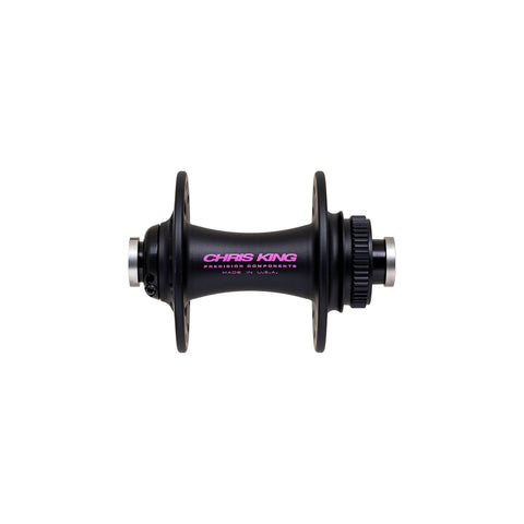 Chris King MTB Boost AB ISO Front Hub - 110x20mm Two Tone Black Punch / 32H - Steel Bearings
