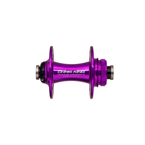 Chris King Road R45D Front Hub - 100x12mm 3D Violet / 24H - Steel Bearings
