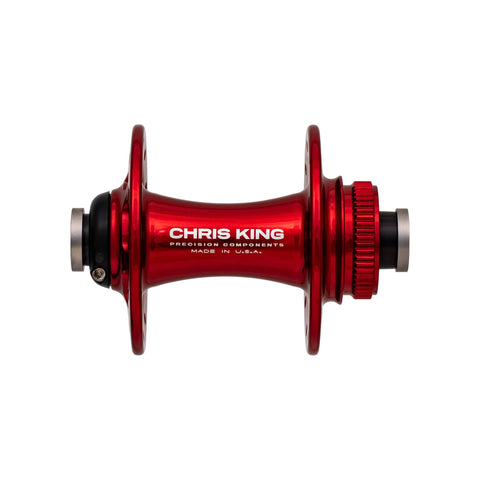 Chris King Road R45D Front Hub - 100x12mm Red / 32H - Ceramic Bearings
