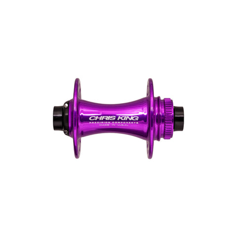 Chris King MTB Boost Centerlock Front Hub - 110x15mm 3D Violet / 28H - Steel Bearings