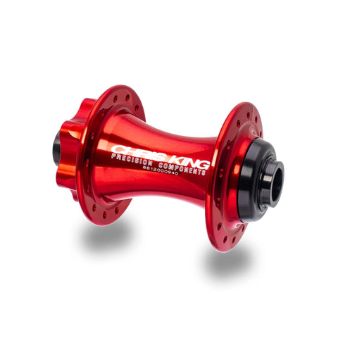 Chris King MTB Boost AB ISO Front Hub - 110x20mm Red / 28H - Steel Bearings
