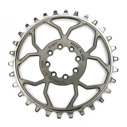 8-Bolt Direct Mount Titanium Chainring