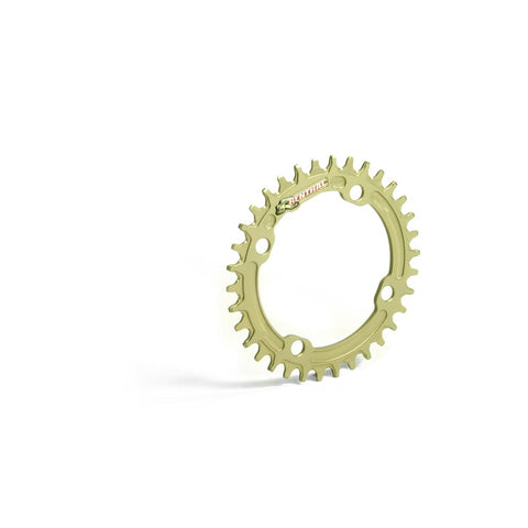 1XR 4-Arm 104BCD ChainringsAlternating 1.8 / 3.5mm width teeth.7075 T6 aluminium. Superlight. 32t, 34t, 36t & 38t.
