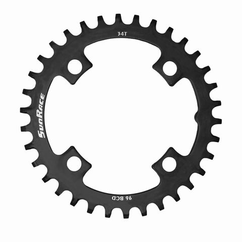 MS00 Steel Narrow-Wide ChainringsMTB 96 BCD 4 Arm