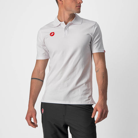 Castelli Race Day Polo Shirt White / S