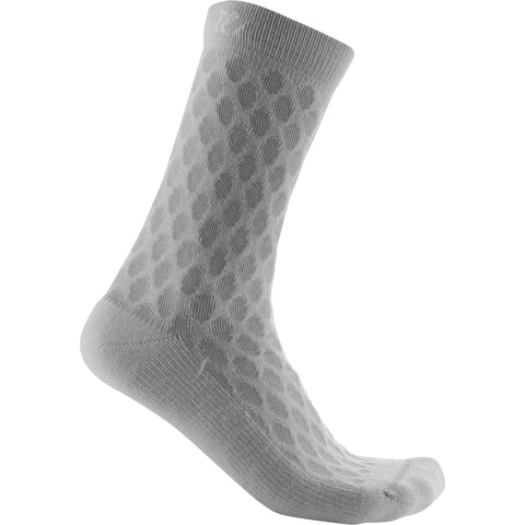 Castelli Sfida Women's 13 Socks Silver Grey/White / L/XL
