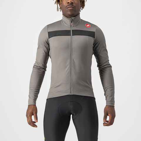 Castelli Puro 3 Long Sleeve Jersey Nickel Grey/Black Reflex / XS