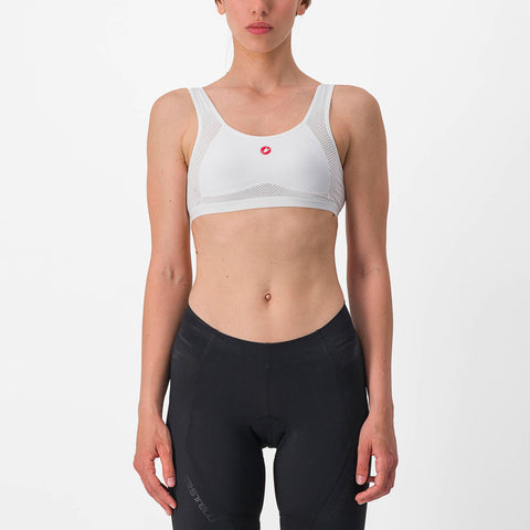 Castelli Rosso Corsa Bra White / S