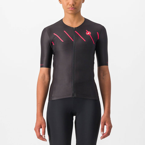 Castelli Free Speed 2 Women's Race Top Black/Hibiscus / L