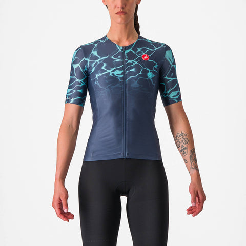 Castelli Free Speed 2 Women's Race Top Belgian Blue/Light Turquoise / XL