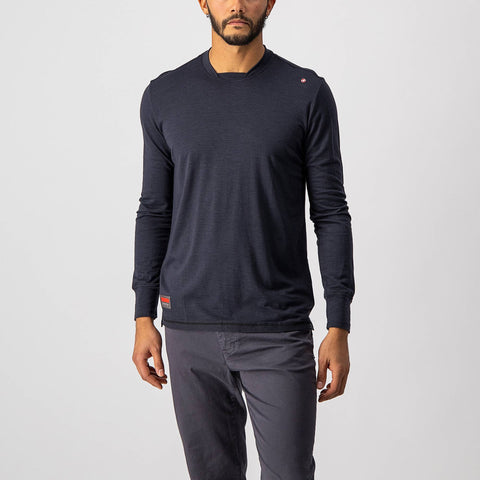 Castelli Merino Long Sleeve T-Shirt Light Black / S