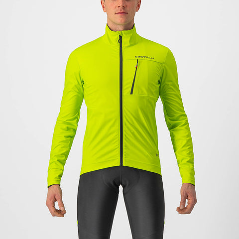 Castelli Go Jacket Electric Lime/Black / XS
