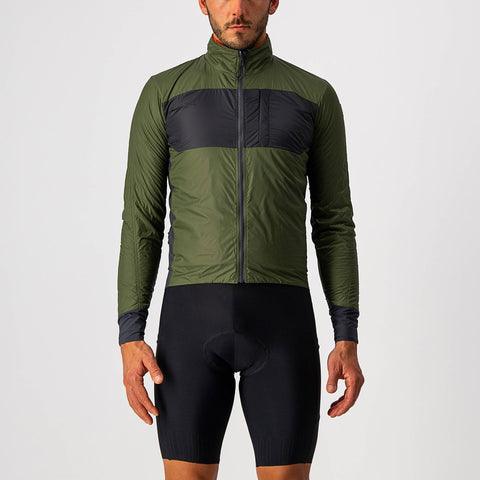 Castelli Unlimited Puffy Jacket Light Military Green/Dark Grey / 3XL