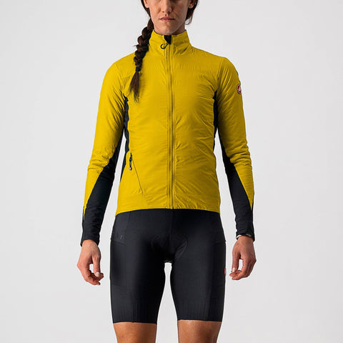 Castelli Unlimited Puffy Women's Jacket Goldenrod/Dark Grey/Black / XS