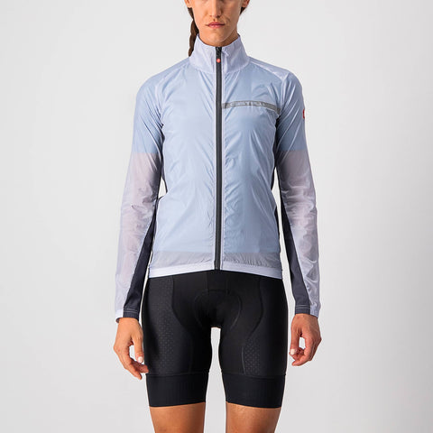 Castelli Squadra Stretch Women's Jacket Silver Grey/Dark Grey / XS