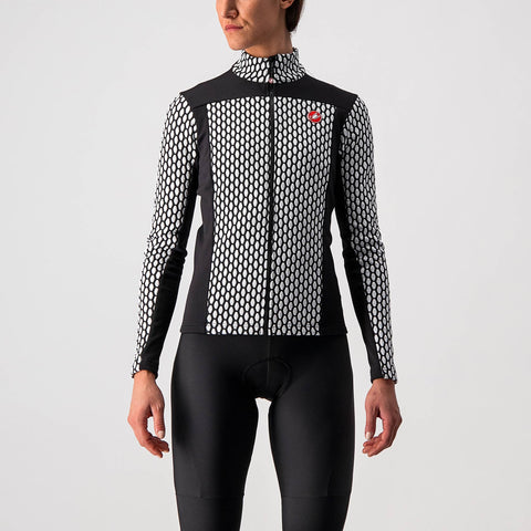 Castelli Sfida 2 Women's Long Sleeve Jersey Black/White / XS